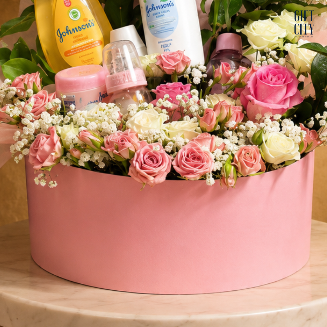 Precious Petals | Baby Girl Bloom Box Hamper