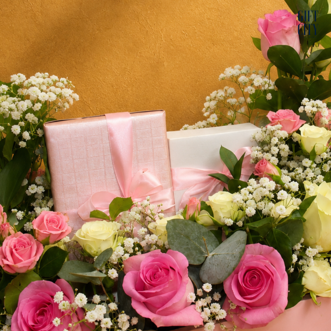 The Royal Blush Premium Floral Gift Tray