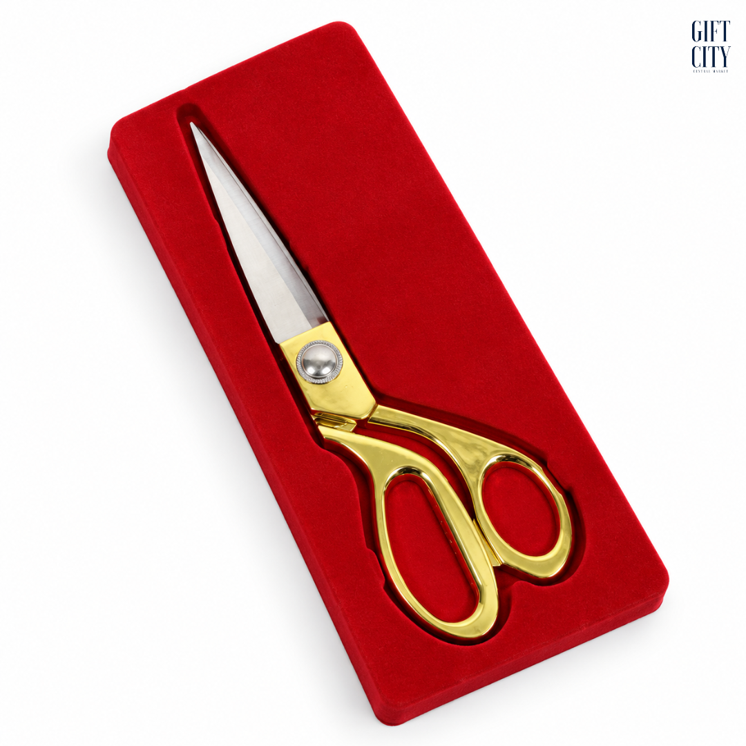 20cm Stainless Steel Tailor Scissors with Gold Handle | Sewing Scissors