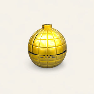 Round bomb gift box gold, gold vanity box, bomb shape gift box, birthday surprise box, round gold gift box, elegant gift box