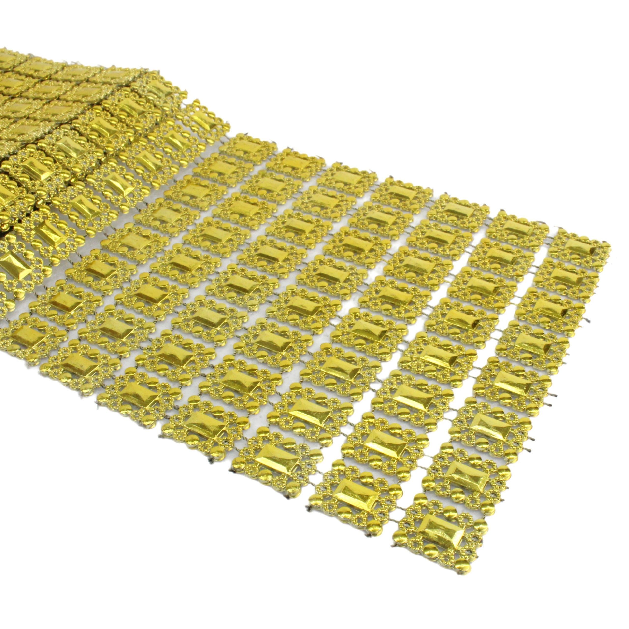 gold mesh ribbon