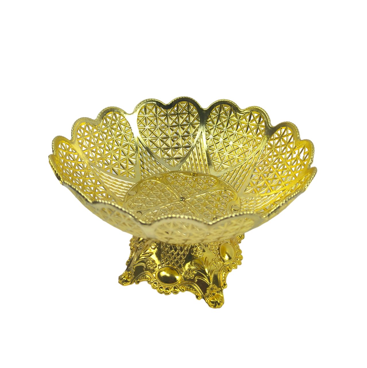 Charming Plastic Decorative Bowl - Ideal Gift for Ramadan & Wedding Celebrations, Small and Affordable.