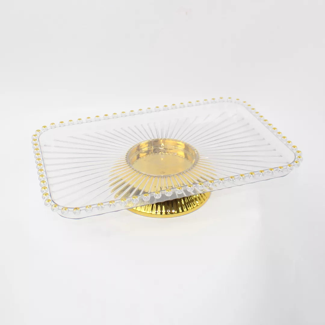 rectangular plastic fruit serving dish 33x22 cm, buffet tray plastic, fruit platter rectangular, party serving plate, plastic counter serving tray