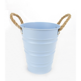 Metal Flower Pot with Rope Handle