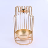 Gold Vase with Candle Holder - 1 pc