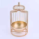 Gold Vase with Candle Holder - 1 pc