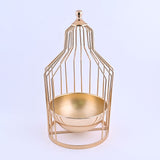 Gold Vase with Candle Holder - 1 pc
