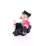 Graduation Ceramic Figurine Mix - 12 Pcs