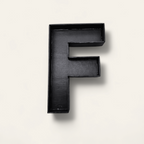 حروف من الألف إلى الياء مصنوعة يدويًا من الورق المقوى الأسود الفارغ، مقاس 22 × 33 سم | متعددة الاستخدامات وقابلة للتخصيص