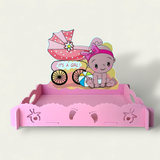 Baby Shower Wooden Chocolate and Gift Packing Tray - Blue