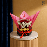 Sweet Affection | Red Rose & Chocolate Box
