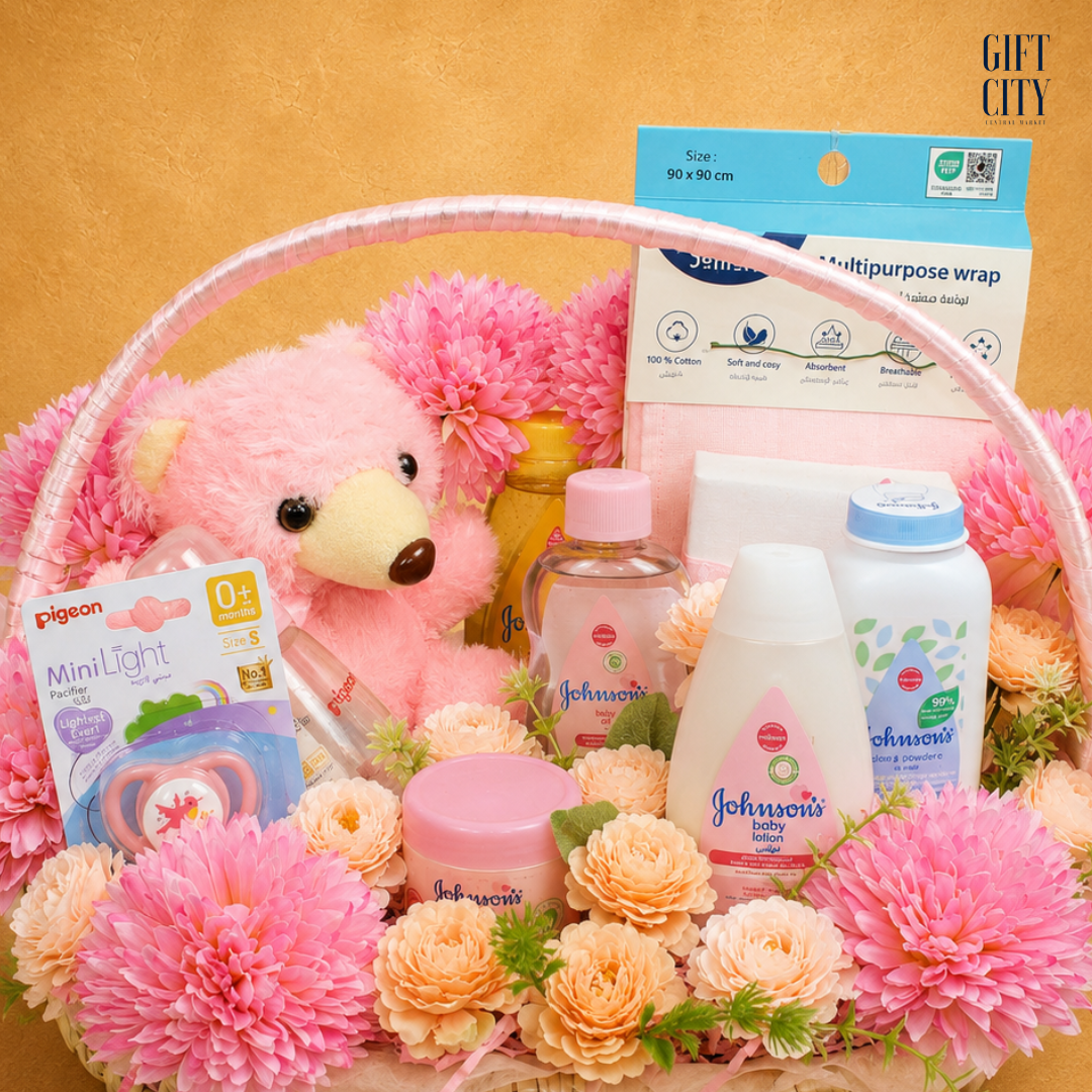 The Nursery Keepsake | Baby Girl Essentials Basket