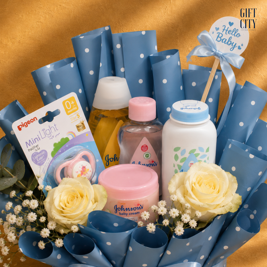 The Prince | Baby Boy Essentials Bouquet