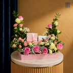 The Royal Blush  Premium Floral Gift Tray