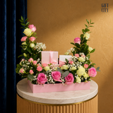 The Royal Blush  Premium Floral Gift Tray