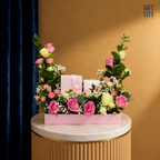 The Royal Blush  Premium Floral Gift Tray