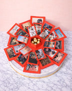 explosion photo album box with chocolates personalized memory explosion box Ferrero chocolate explosion gift box photo album surprise box gift