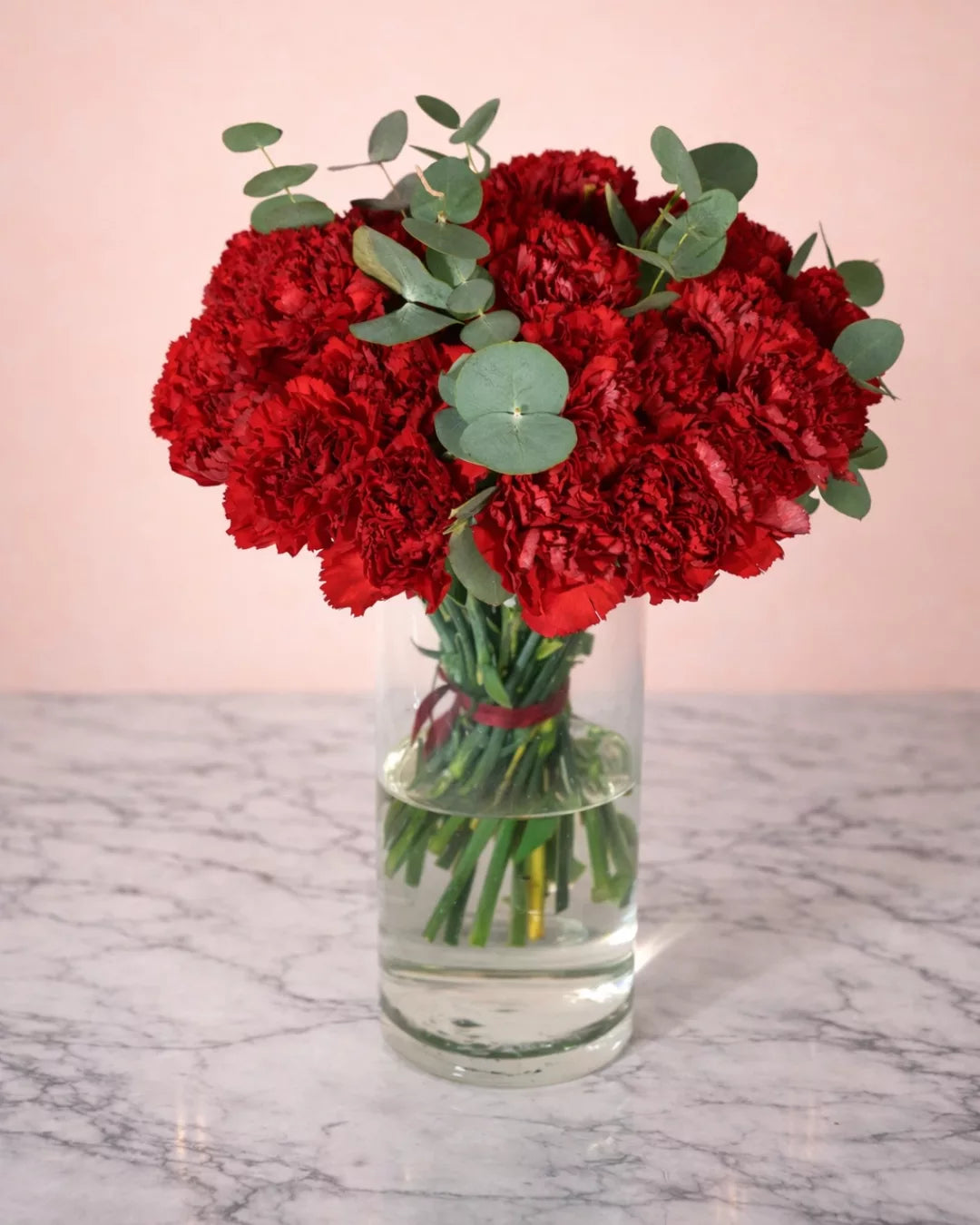 red carnation glass vase arrangement fresh red carnation flower vase carnation flower centerpiece in glass vase romantic red carnation floral decor