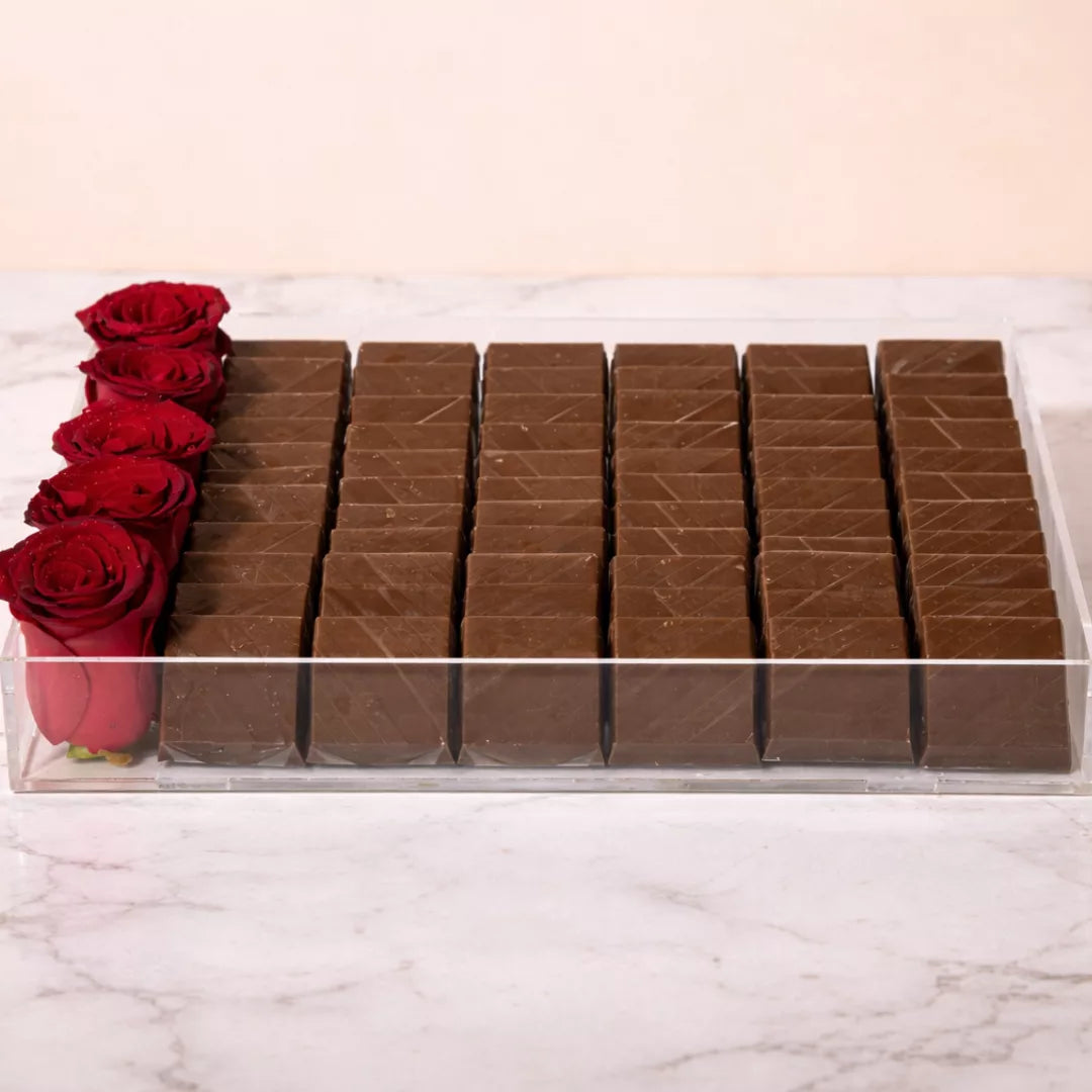 acrylic chocolate box with red rose luxury red rose chocolate gift box romantic chocolate and rose acrylic box valentine red rose chocolate gift