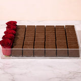 acrylic chocolate box with red rose luxury red rose chocolate gift box romantic chocolate and rose acrylic box valentine red rose chocolate gift