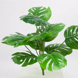 artificial monstera plant, small monstera artificial plant, artificial indoor plant, home decor greenery, artificial plant without pot, tropical decor plant