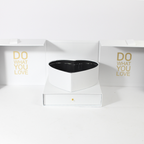 Do What You Love – Premium Black Square Box with Heart-Shaped Container