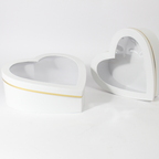 Heart Shaped 2-Piece Gift Box Set with Transparent Top