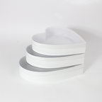 3-Piece Heart-Shaped Gift Box Set with Clear Lids