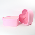 2-Piece Big PVC Heart-Shaped Gift Box Set with Transparent Lids | Premium Packaging