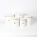 5-Piece Cylindrical Cardboard Gift Box Set | Elegant Gift Packaging