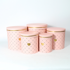 5-Piece Cylindrical Cardboard Gift Box Set | Elegant Gift Packaging