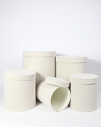 5-Piece Velvet or Suede Hat Box Set | Luxury Gift Packaging