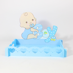 Pink and Blue Wooden Baby Shower Decorative Tray | Party Décor