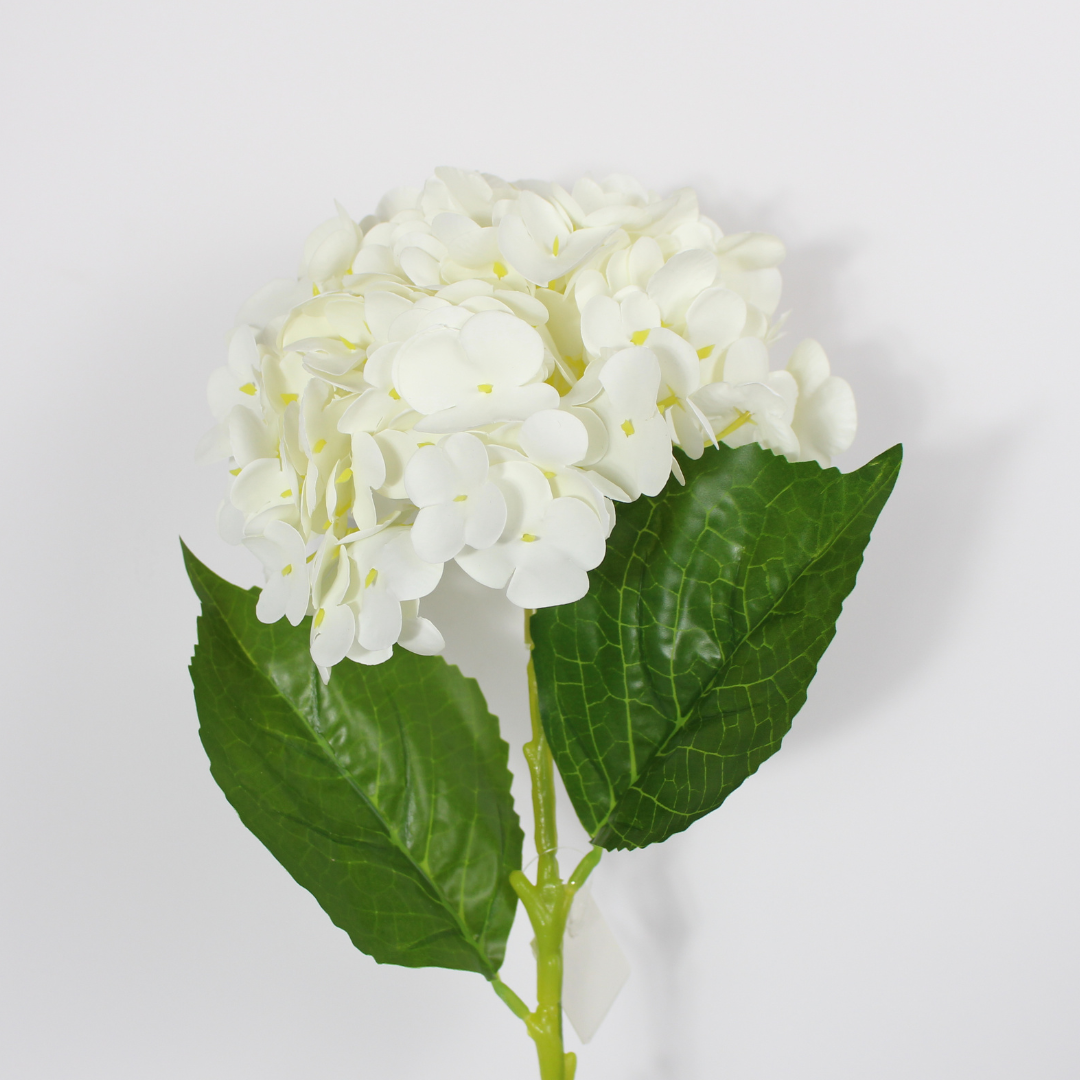 Artificial Single Head Hydrangea Flower Stick | Realistic Faux Flower