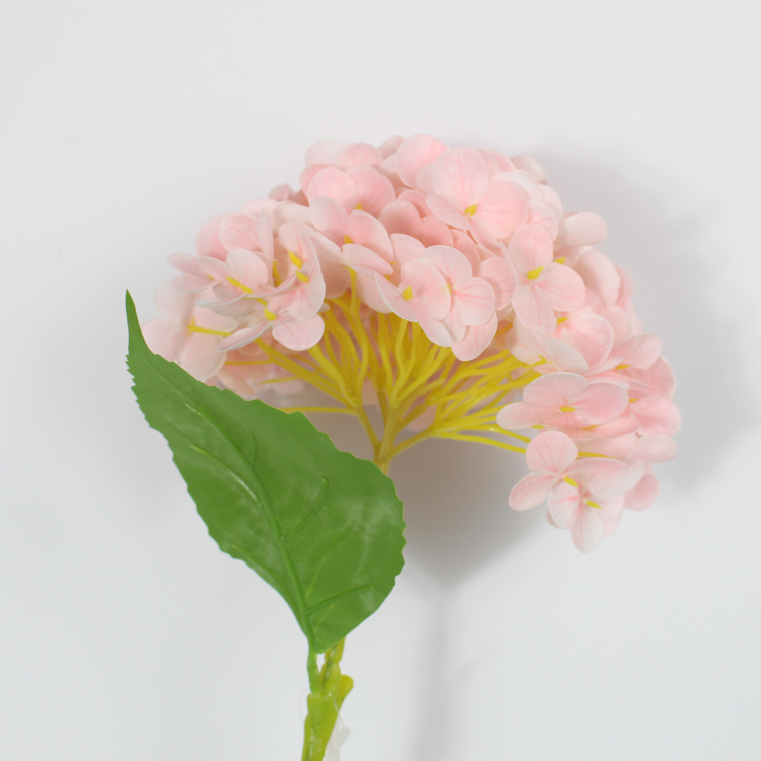 Artificial Single Head Hydrangea Flower Stick | Realistic Faux Flower