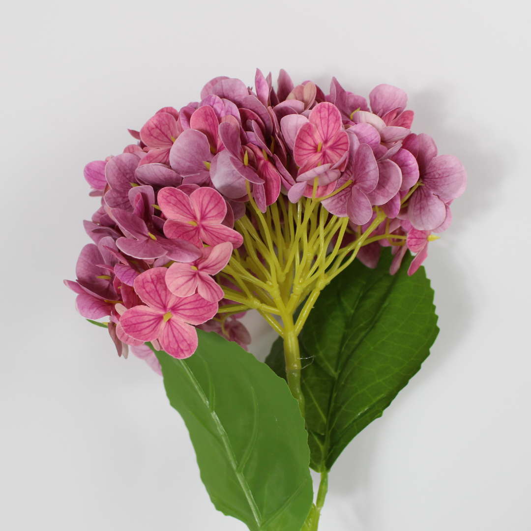 Artificial Single Head Hydrangea Flower Stick | Realistic Faux Flower