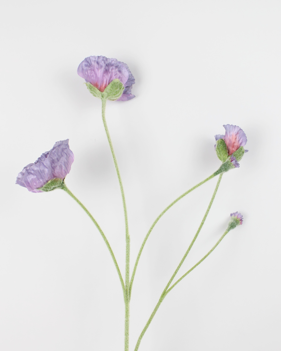 Artificial Iceland Poppy Spray Flower Stick | Realistic Faux Flower