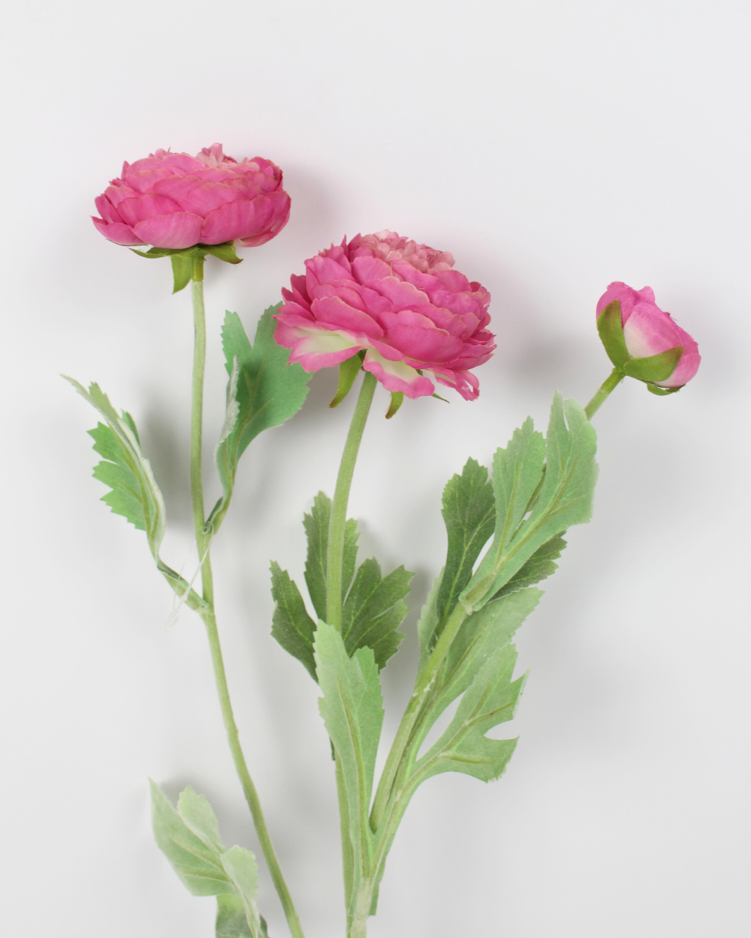 Artificial Ranunculus Blooms Flower Stick | Realistic Faux Flower