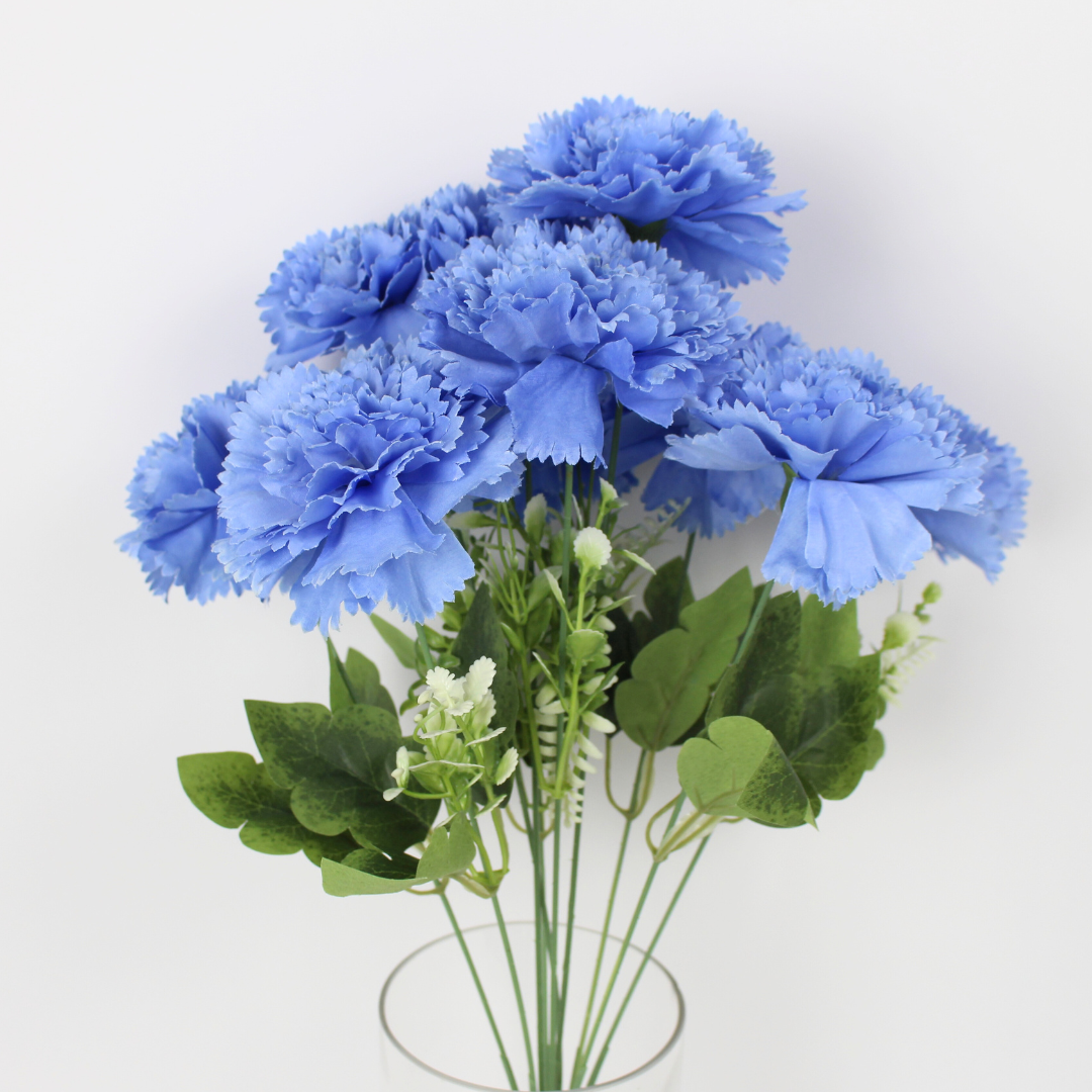 Artificial Carnation Flower Bunch | Realistic Faux Carnation Flowers