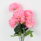 Artificial Chrysanthemum Ball Flower 7 Head Bunch | Realistic Faux Flowers