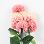 Artificial Chrysanthemum Ball Flower 7 Head Bunch | Realistic Faux Flowers