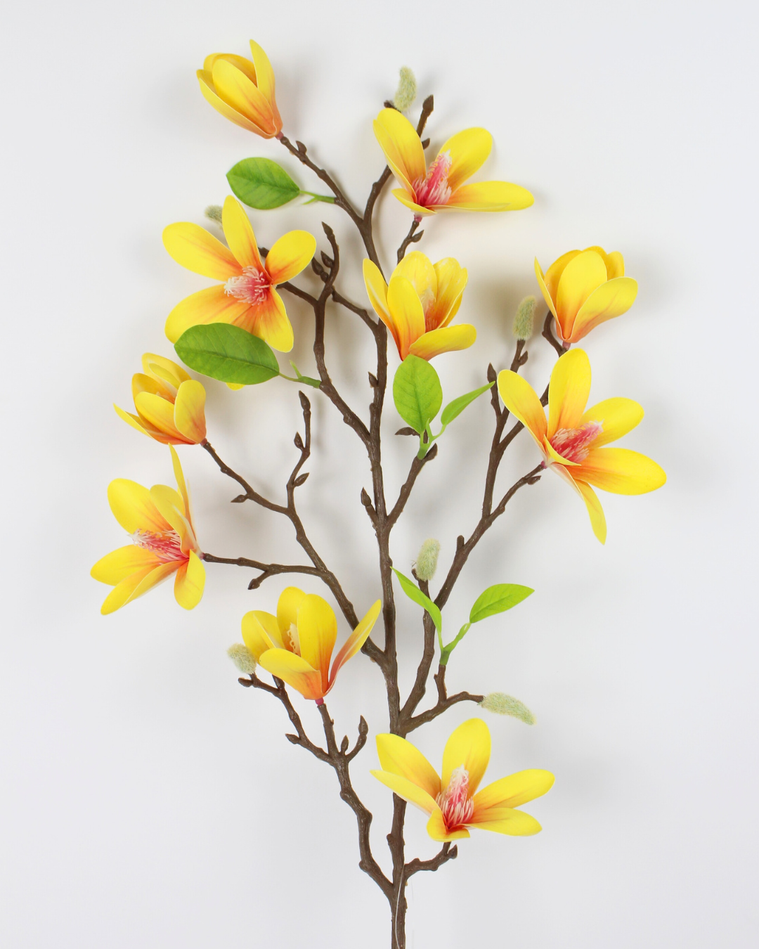 Artificial Magnolia Flower Stem | Realistic Faux Magnolia Bloom
