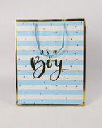 “It’s a Boy & It’s a Girl” Paper Bag with Handle | Baby Shower Gift Bags – 12pcs