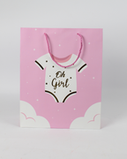 “Oh Girl & Oh Boy” Paper Bag with Handle | Baby Shower Gift Bags – 12pcs