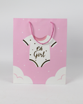 “Oh Girl & Oh Boy” Paper Bag with Handle | Baby Shower Gift Bags – 12pcs