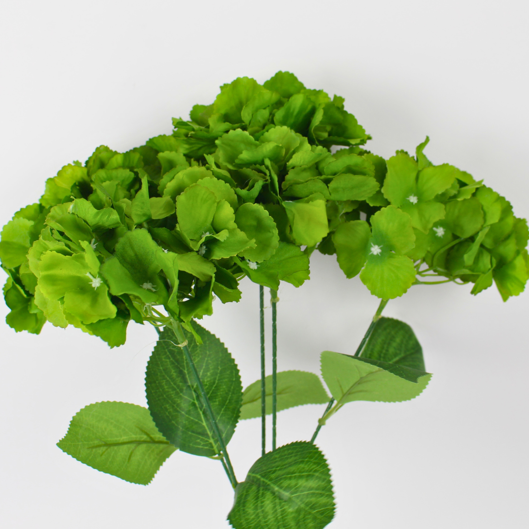 Artificial Hydrangea Flower Stem | Realistic Silk Flower for Décor & Weddings