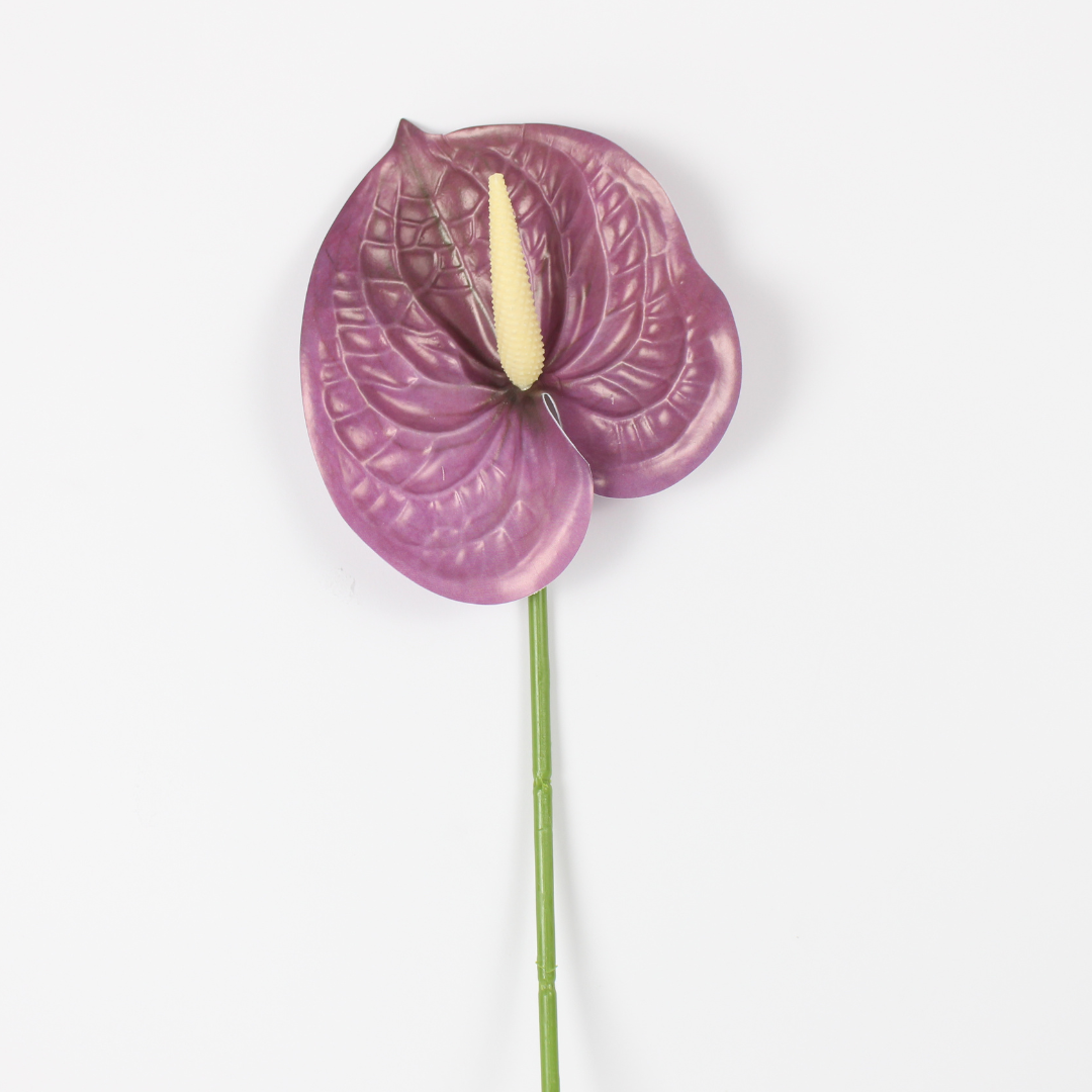 Artificial Anthurium Flower Stem | Realistic Silk Flower for Décor & Weddings