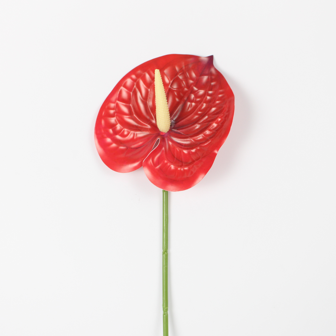Artificial Anthurium Flower Stem | Realistic Silk Flower for Décor & Weddings