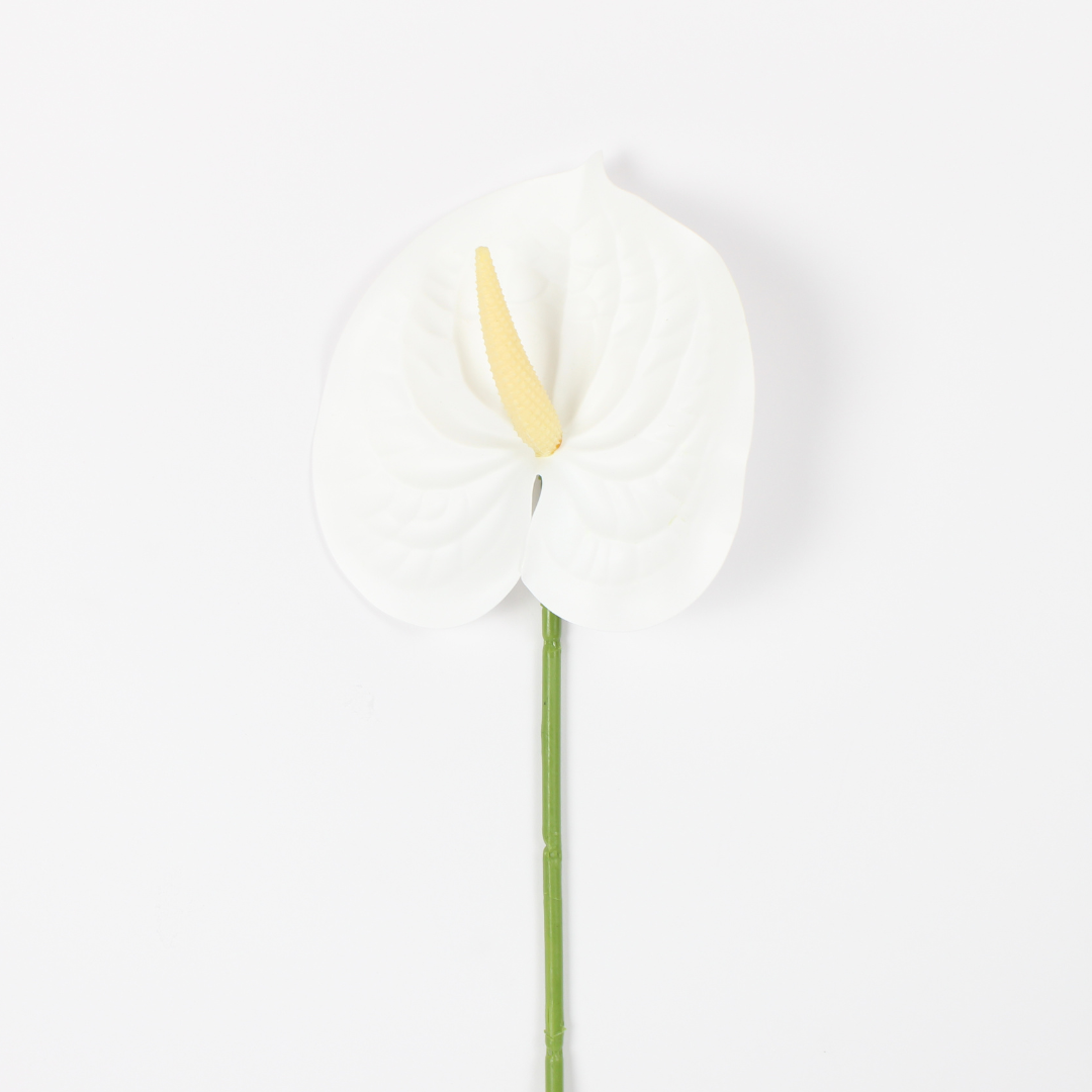 Artificial Anthurium Flower Stem | Realistic Silk Flower for Décor & Weddings