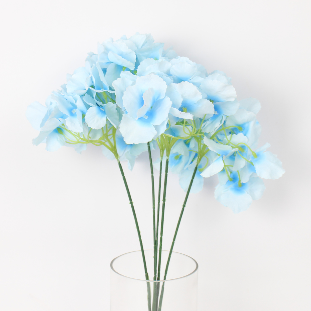 Artificial Hydrangea Flower Stem | Realistic Silk Flower for Décor & Weddings